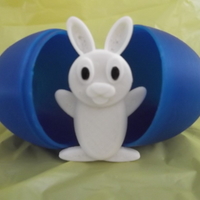 Small Easter Bunny and Egg. 3D Printing 70365