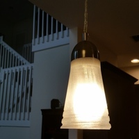 Shade for mini-pendant light - corkscrew design - Thumbnail 2