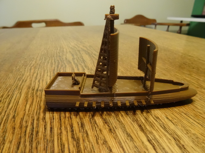 war ship with cannons 3D Print 70900