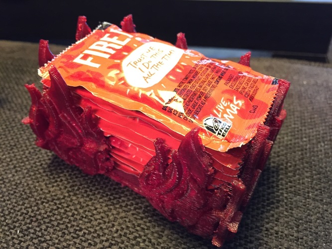 Large Taco Bell Fire Sauce Packet Holder 3D Print 71016