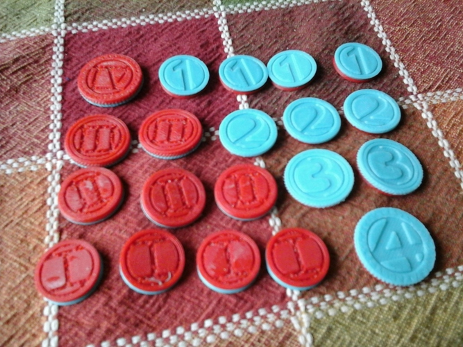 Coin Tokens 3D Print 713