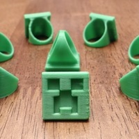 Small Minecraft creeper ring 3D Printing 71318