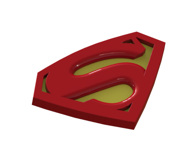 Batman & Superman logos 3D Print 71584