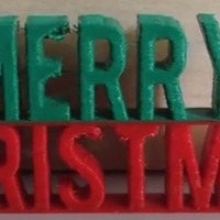 Small Merry Christmas 3D Printing 71684
