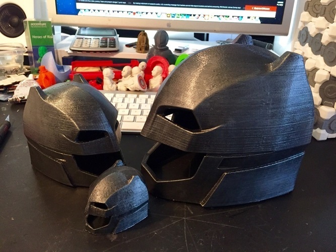 Helmet batman vs Superman (flat bottom) 3D Print 72075