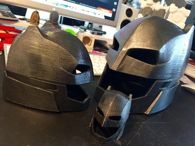 Helmet batman vs Superman (flat bottom) 3D Print 72076