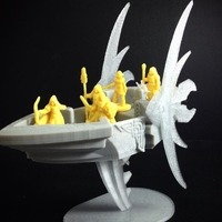 Small Elvish Aether Ship (18mm scale) 3D Printing 72172