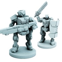 Small C-Series Cyclops Automated Militia (18mm scale) 3D Printing 72237