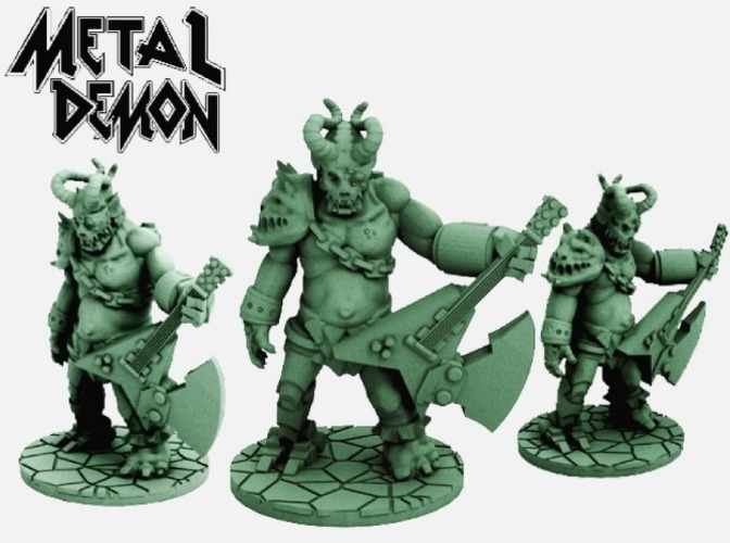 Metal Demon (28mm scale) 3D Print 72250