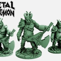 Small Metal Demon (28mm scale) 3D Printing 72250