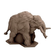 Small Woolly Mammoth (18mm Scale) 3D Printing 72319