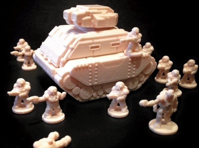 Gilgamesh Pattern Battle Tank (18mm scale) 3D Print 72384