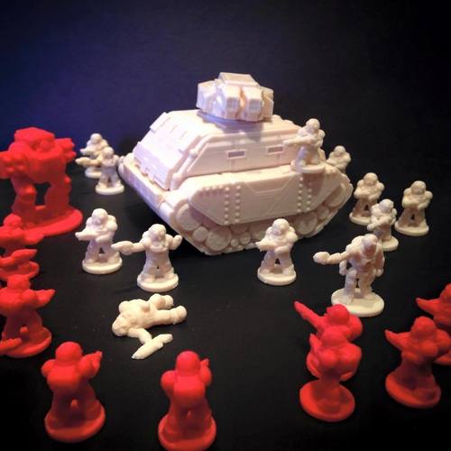 Gilgamesh Pattern Battle Tank (18mm scale) 3D Print 72388