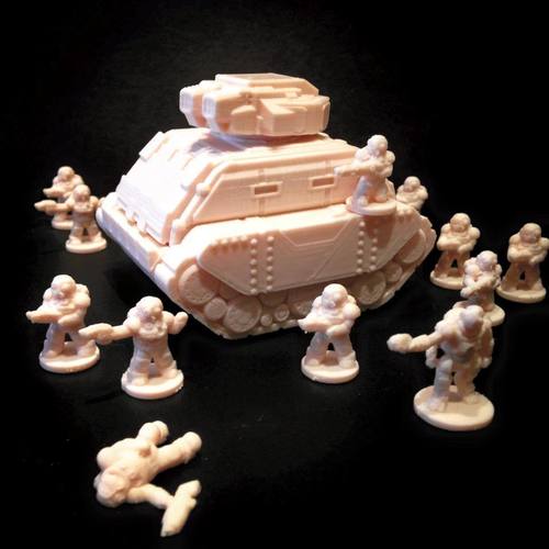 Gilgamesh Pattern Battle Tank (18mm scale) 3D Print 72390