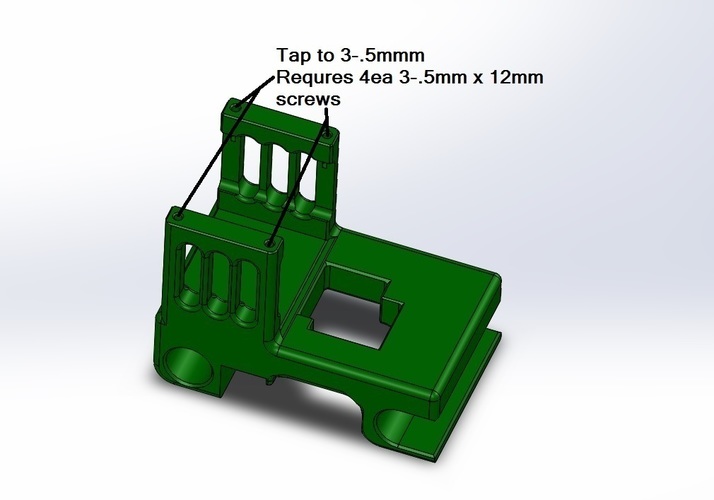 Da Vinci 1 3D Printer Extruder Carriage for MK8  3D Print 72631