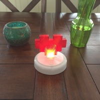 Small 8 Bit Heart, LED Touch Night Light 3D Printing 72829