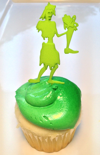 ZOMBIE CAKE TOPPER Leg Present 3D Print 7311 ZOMBIE CAKE TOPPER Leg Present 3D Print 7311