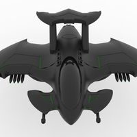 Small Batman Aircraft 3D Printing 73539