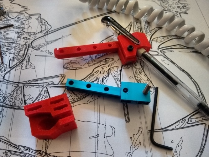 Makeblock Drawbot (XY Plotter) Pen Holder 3D Print 73630 Makeblock Drawbot (XY Plotter) Pen Holder 3D Print 73630
