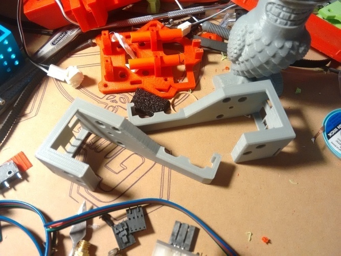 "Tunel Filament Monitor v4" Flashforge (Creator Pro) Mount v2 3D Print 73643 "Tunel Filament Monitor v4" Flashforge (Creator Pro) Mount v2 3D Print 73643