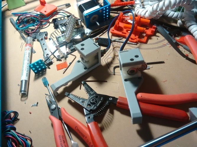 "Tunel Filament Monitor v4" Flashforge (Creator Pro) Mount v2 3D Print 73644 "Tunel Filament Monitor v4" Flashforge (Creator Pro) Mount v2 3D Print 73644