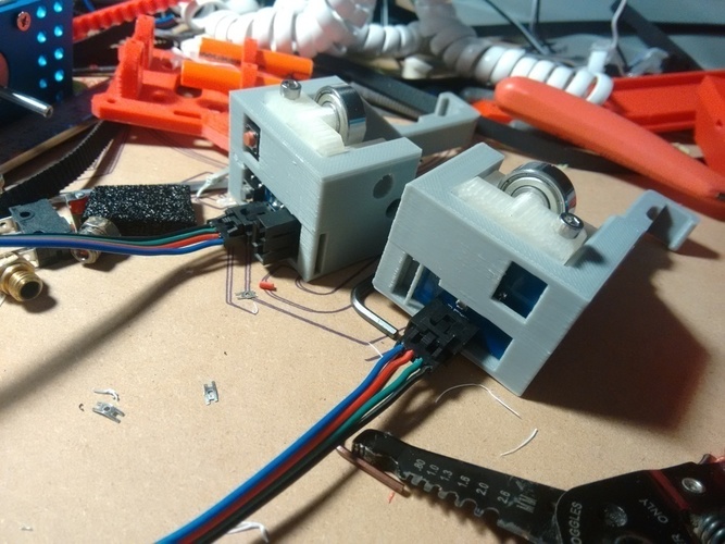 "Tunel Filament Monitor v4" Flashforge (Creator Pro) Mount v2 3D Print 73645 "Tunel Filament Monitor v4" Flashforge (Creator Pro) Mount v2 3D Print 73645