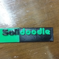 Small Solidoodle Logo Dual Extrusion 3D Printing 73961