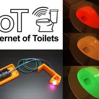 Small Smart Toilet Light IoT 3D Printing 73990