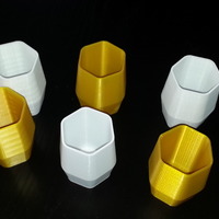 Small Hexagonal cup 3D Printing 74404