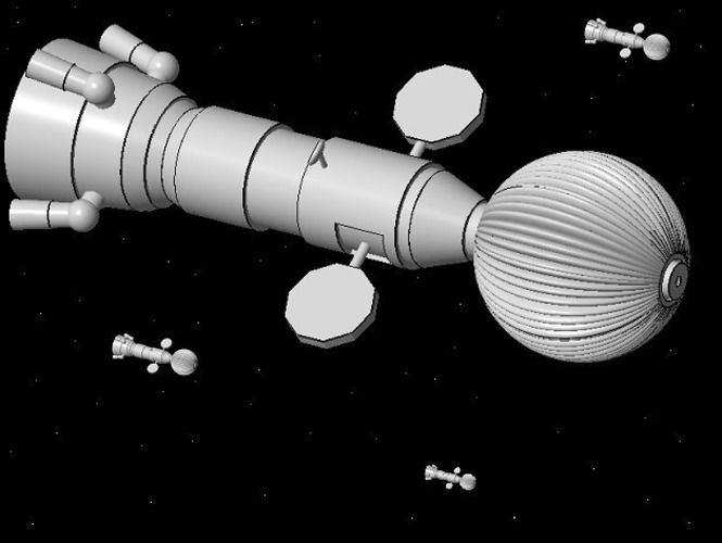 Mars spaceship 3D Print 74715