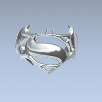 Small Batman v. Superman Ring 3D Printing 76008