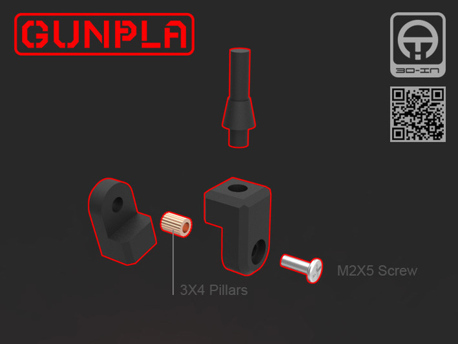GUNPLA STAND [ 1/144 - HG.RG.BB ] 3D Print 76534