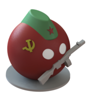 Small USSR countryball 3D Printing 76798