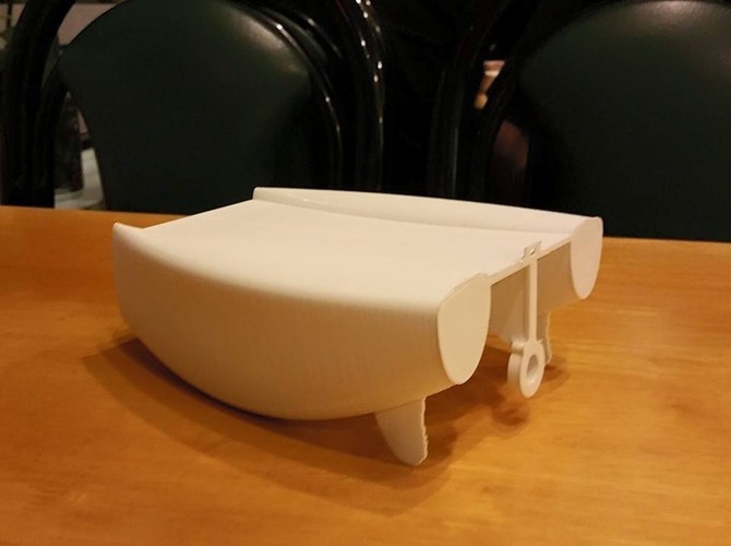 Rubber band powered race boat 3D Print 77314