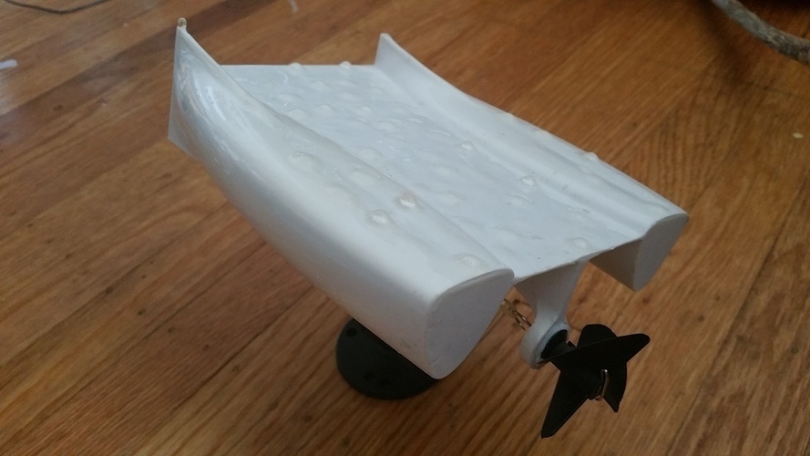 Rubber band powered race boat 3D Print 77321