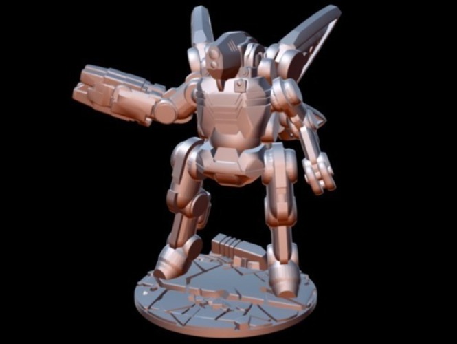 Hyperion Heavy Assault Mech (15mm scale) 3D Print 77855