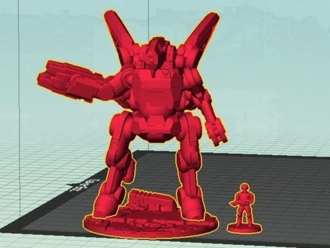 Hyperion Heavy Assault Mech (15mm scale) 3D Print 77857