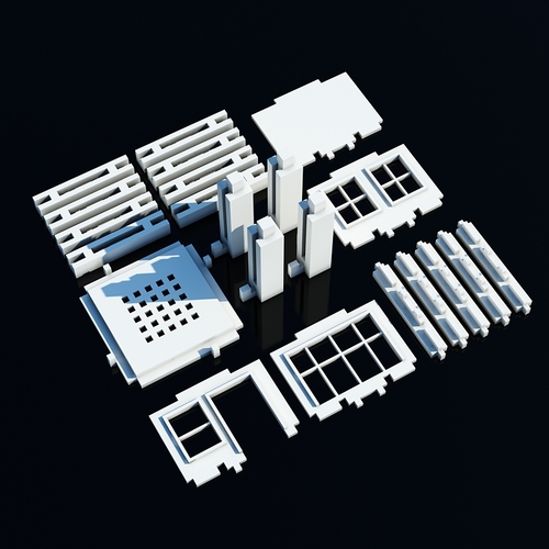 ​Printable Architectural Kit Free Sample 3D Print 7794
