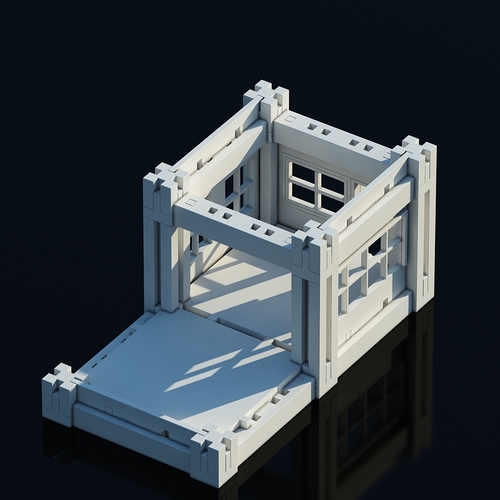 ​Printable Architectural Kit Free Sample 3D Print 7795