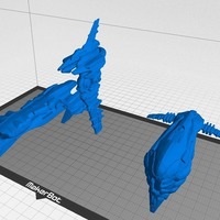 Small Eve Online - Gallente Battlecruiser Set 3D Printing 78174