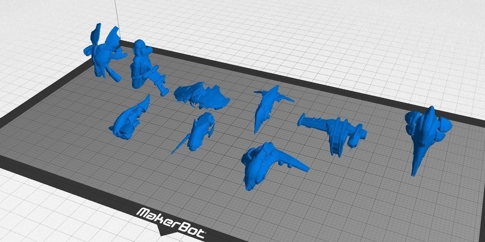 Eve Online - Gallente Frigates Collection 3D Print 78175