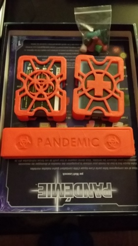 Pandemic BoardGAme Organizer 3D Print 78222