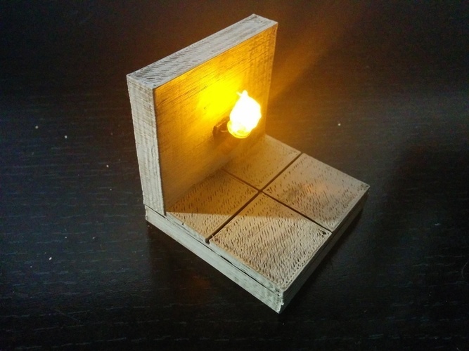 OpenForge Smooth Torch Wall 3D Print 78391