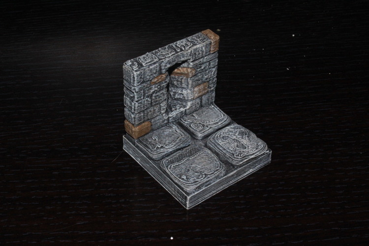 OpenForge Arrow Slit Stone Walls 3D Print 78427