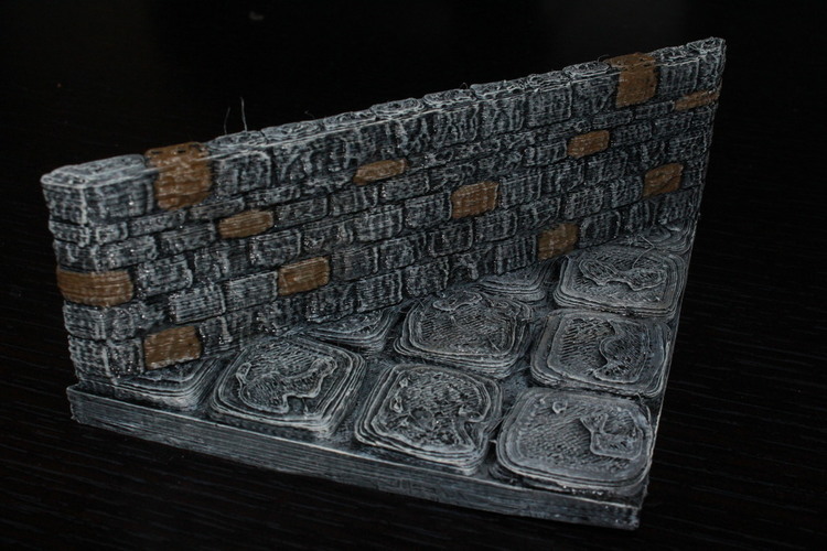 OpenForge Stone Dungeon Diagonal Walls 3D Print 78468