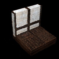 Small OpenForge Tudor Wall Tile 3D Printing 78500