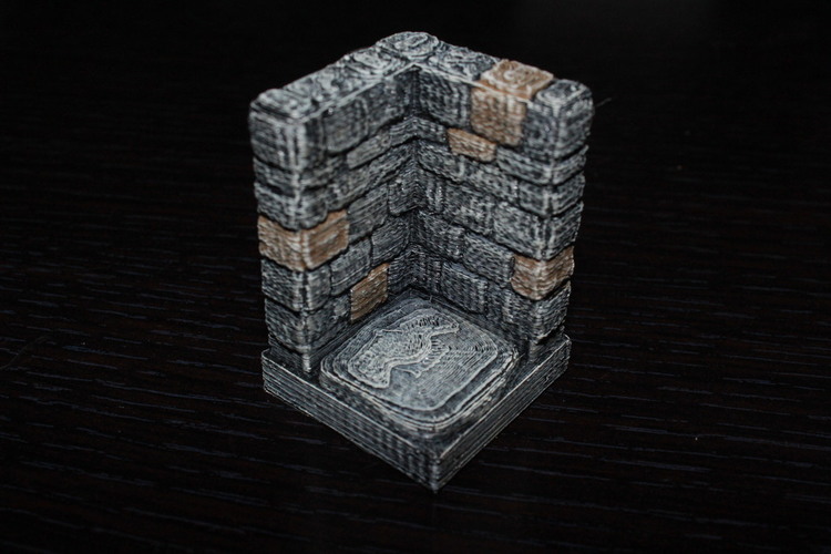OpenForge Stone Dungeon Edge Corner 3D Print 78504