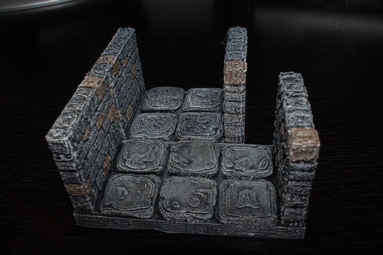 OpenForge Stone Dungeon Edge Corridor 3D Print 78517
