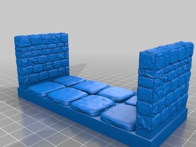 OpenForge Stone Dungeon Edge Corridor 3D Print 78518