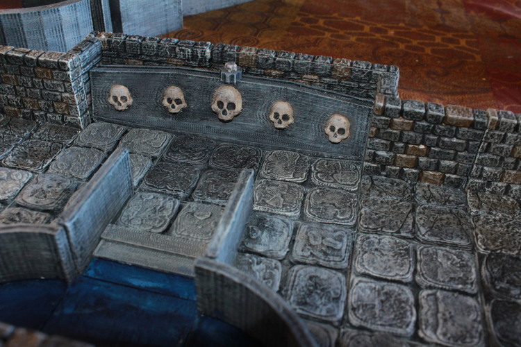 OpenForge Skull Crossing Diorama Tile 3D Print 78530